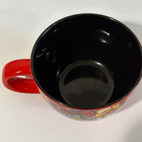 Marvel Comics Avengers Mug Disney Ceramic Soup Coffee Cup Red HUGE 24 oz - Picture 3 of 5